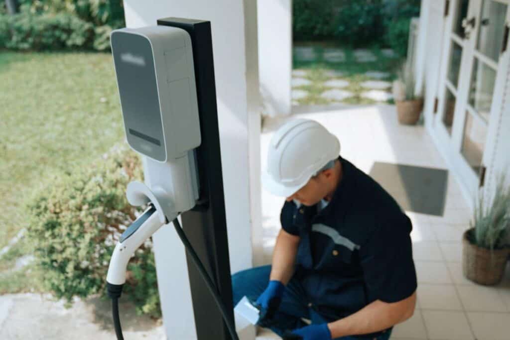 EV Charger Installer Perth testing stand-alone residential EV charging system