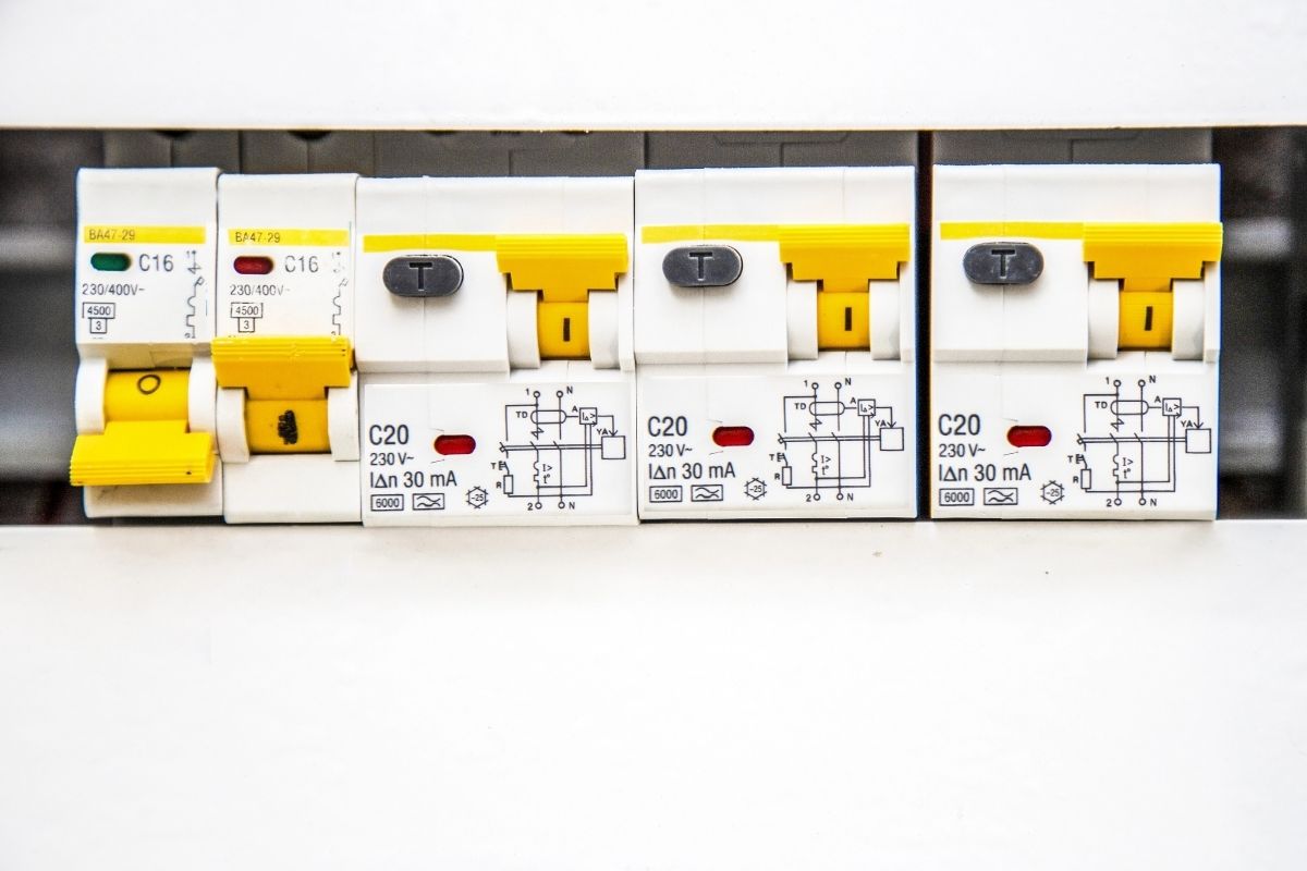 Close up view of RCD installed in Perth home